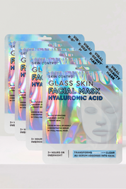 Glass Skin Facial Mask Hyaluronic Acid Bundle 4pk