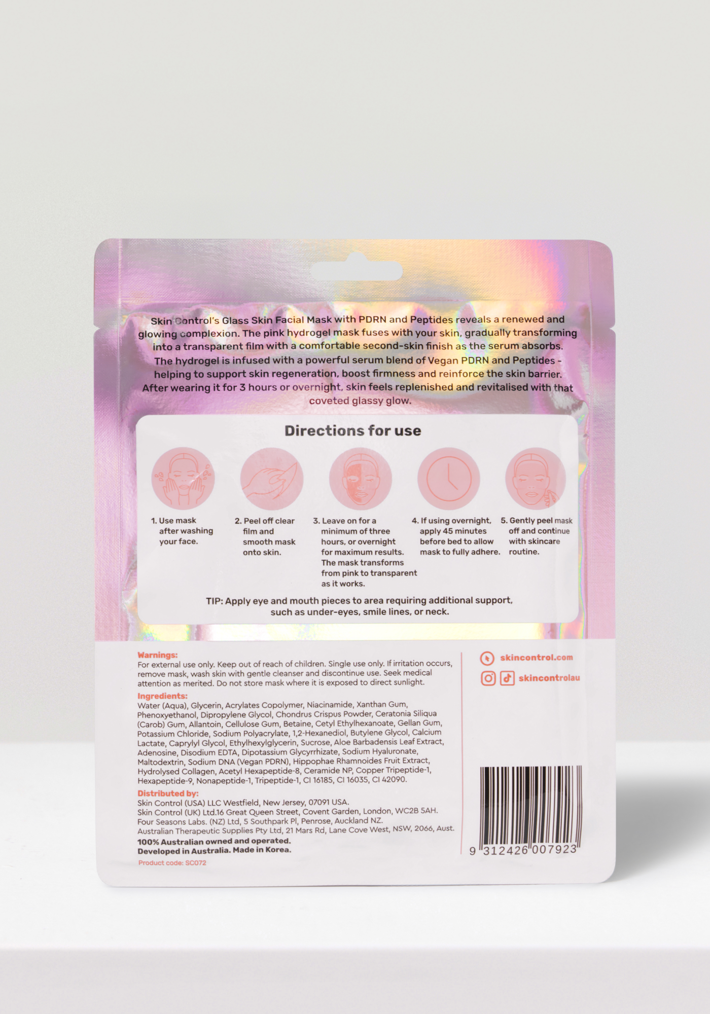 Glass Skin Mask PDRN & Peptides