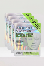 Glass Skin Facial Mask Tea Tree & Cica Bundle 4pk